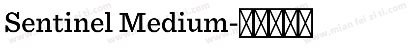 Sentinel Medium字体转换